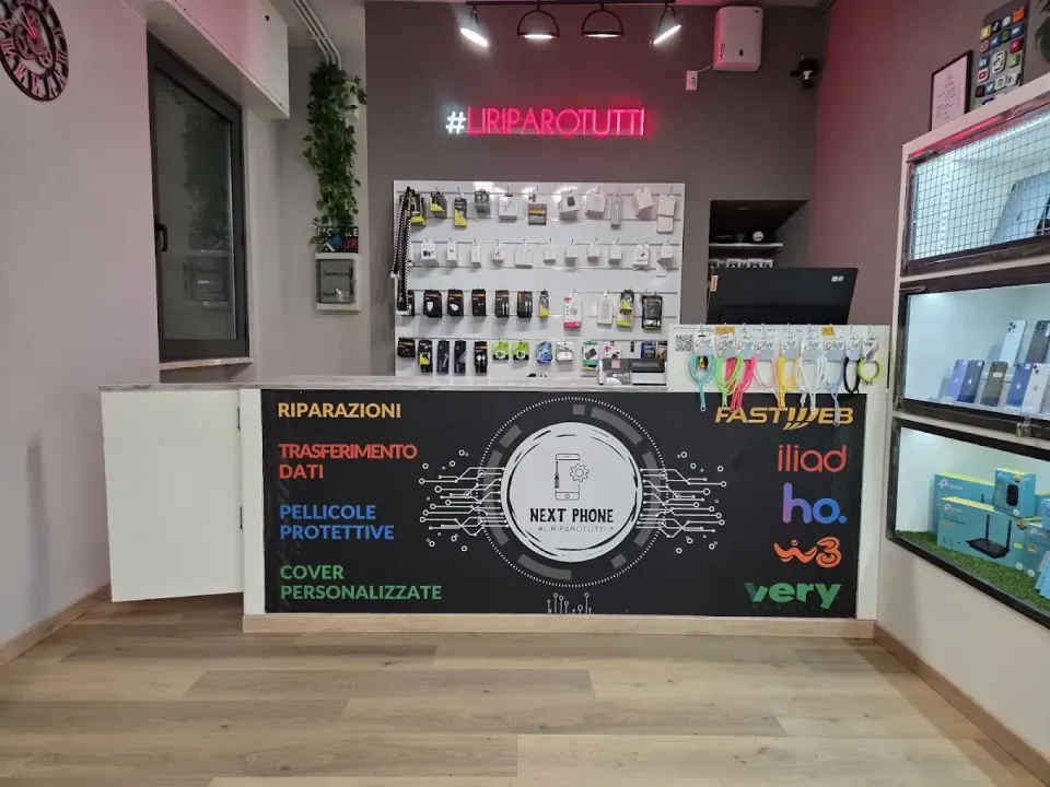 Il nostro bancone con i servizi NextPhone