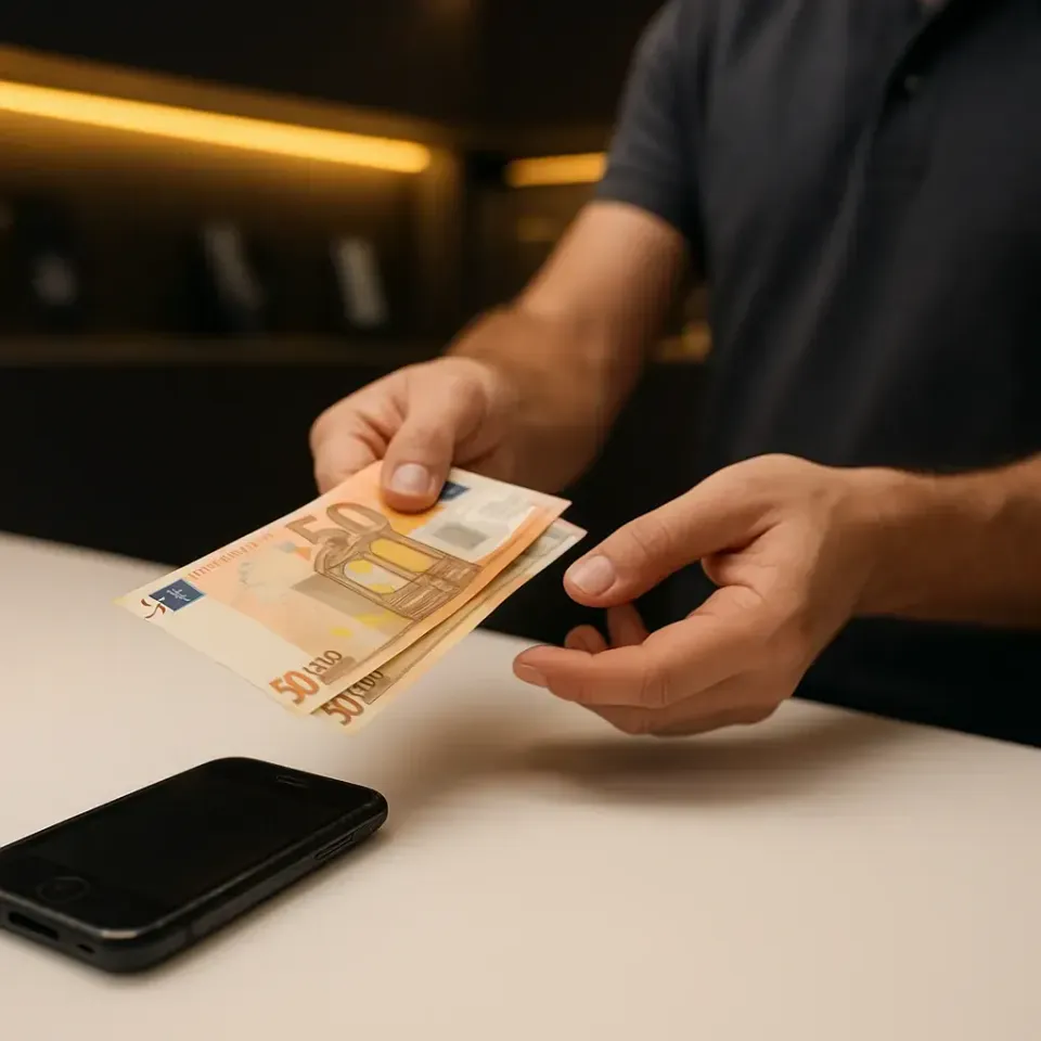 Il tuo vecchio → contanti